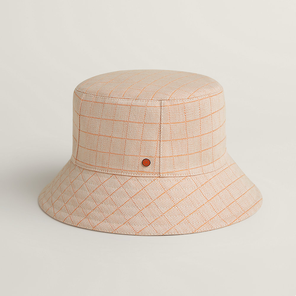 【内側のデザインが素敵♡】HERMES 裏地付きバケットハット Harper H Electrique bucket hat | Hermès Mainland China